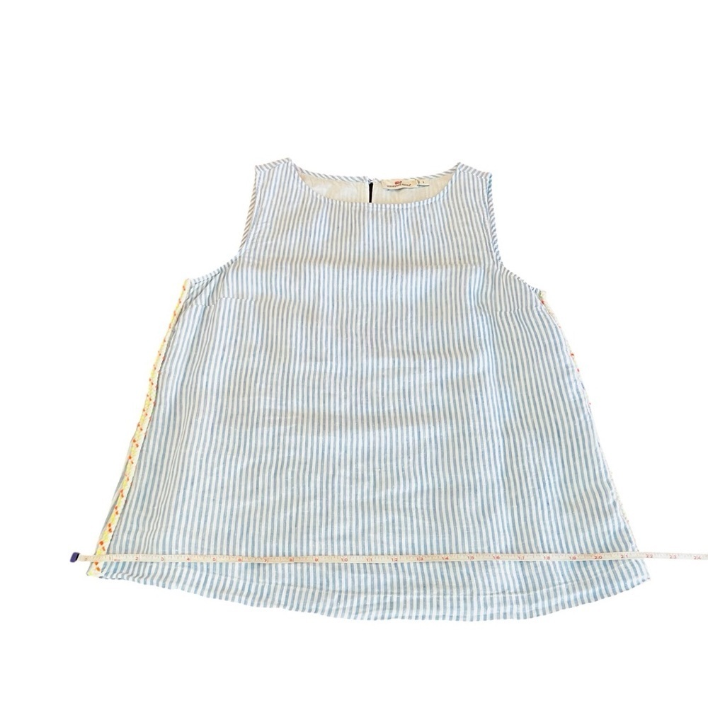 Vineyard Vines Blue and White Striped Sleeveless Top Size Small - Picture 8 of 9